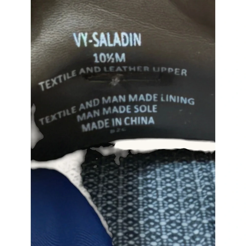 Vince Camuto Saladin Mens Navy Blue Knit Leather Hybrid Oxford Shoes 10.5M